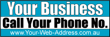 Simple Vinyl Business Banner - Just $109 Delivered (GST Inc.)